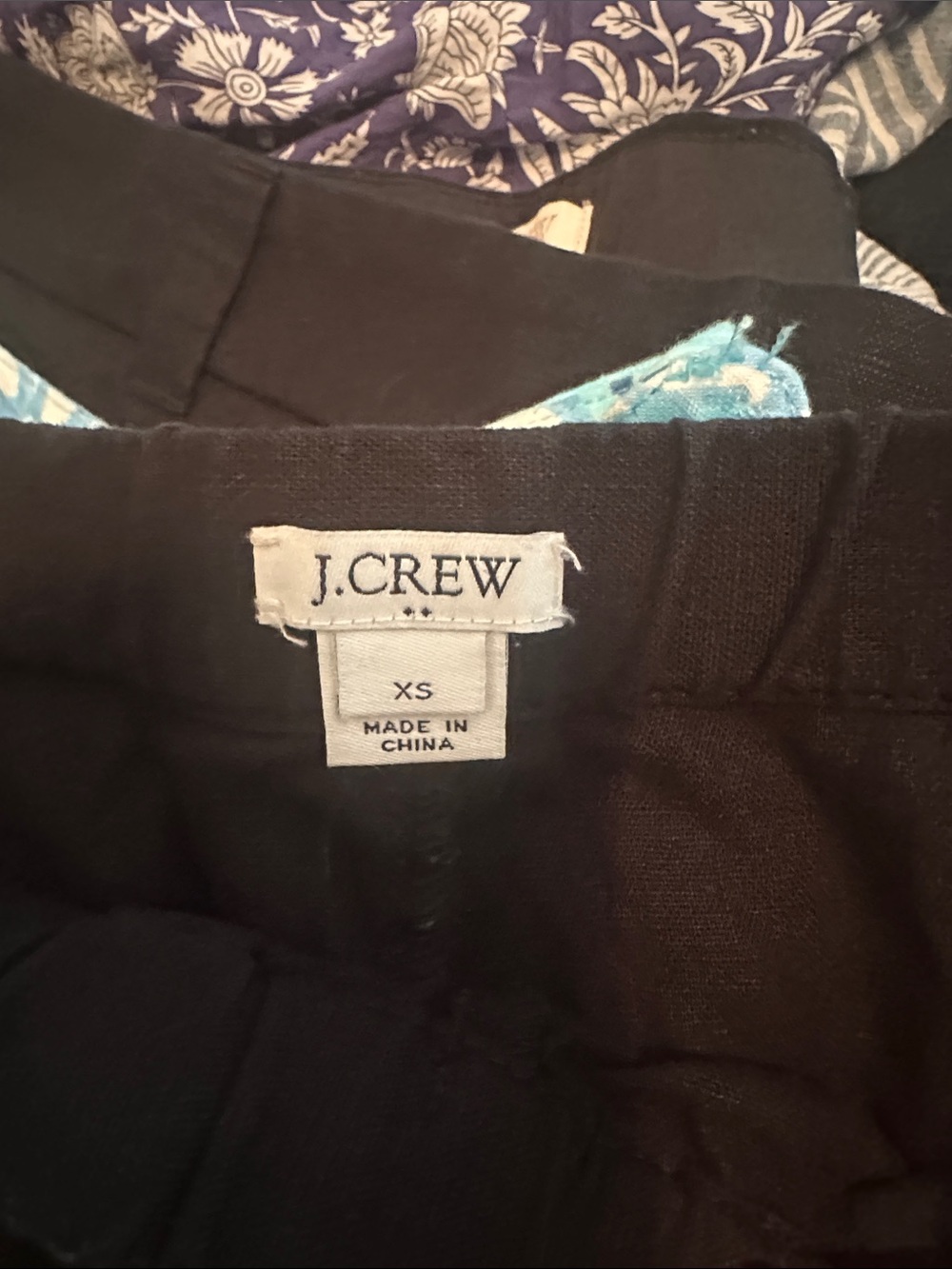 J. Crew XS EUC Black Pom-Pom Drawstring Women's Shorts - Picture 2 of 3